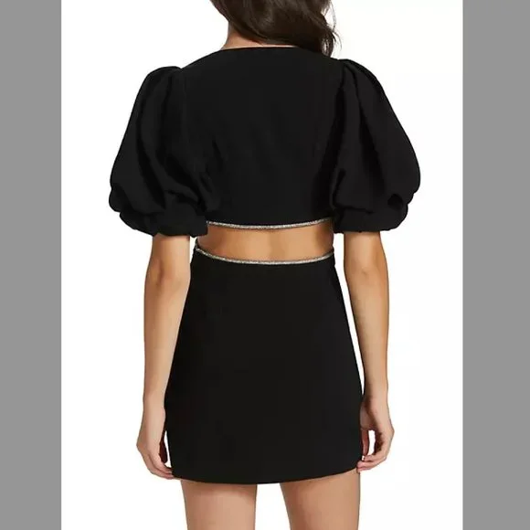 A.L.C. Hazel Cut-Out Puff Sleeve Mini Dress